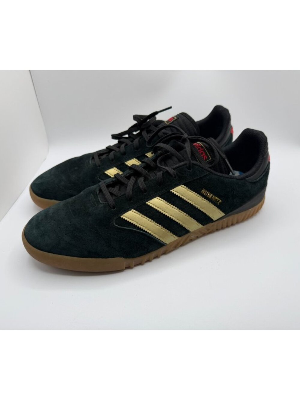 Adidas Busenitz Indoor Super 15 Anniv Skateboarding Men Size 12 Black/Gold Shoes